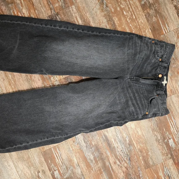 Madewell Black Wide Leg Women's Jeans - Picture 7 of 9